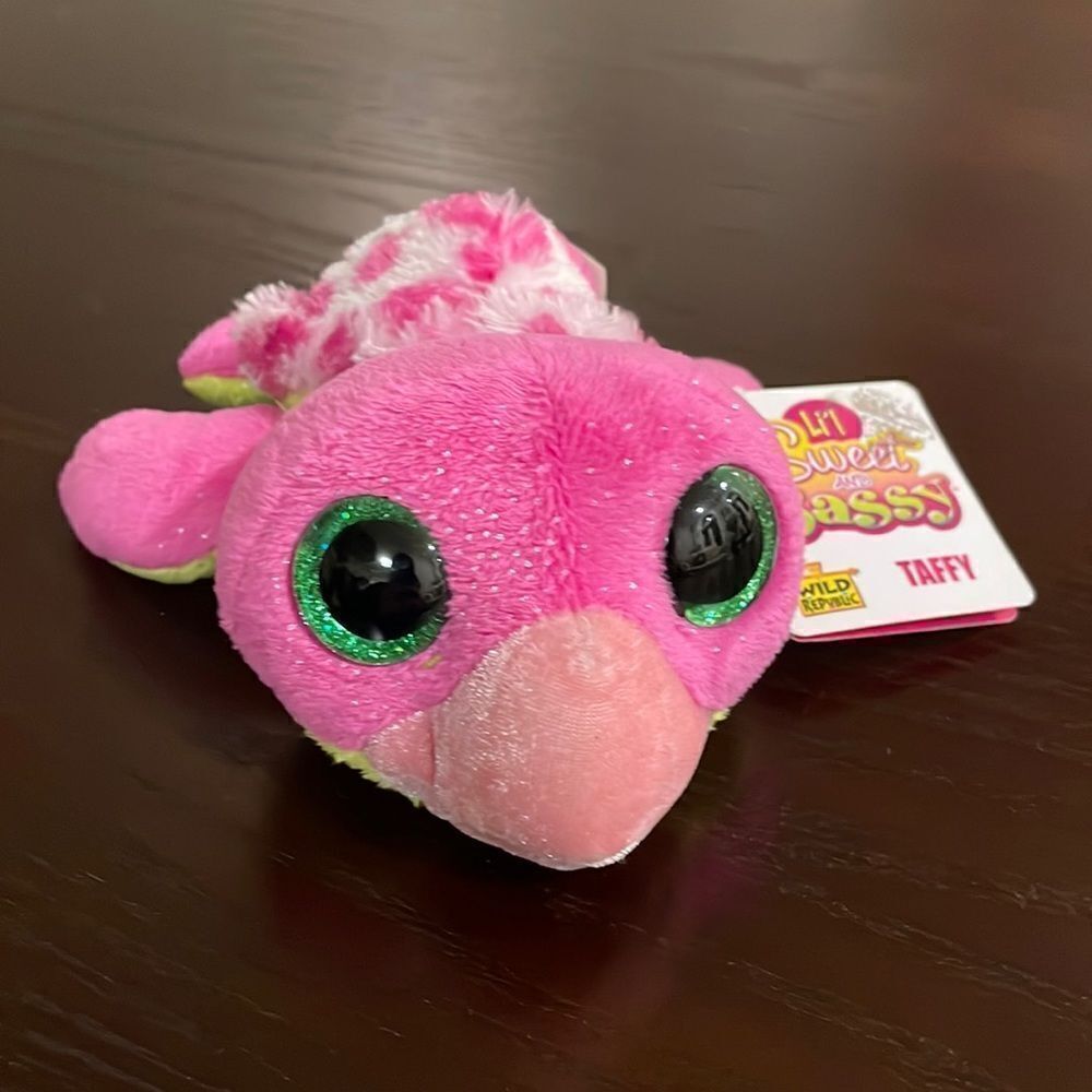 Lil Sweet and Sassy Taffy Pink Turtle Wild Republic 6” NWT Excellent Condition